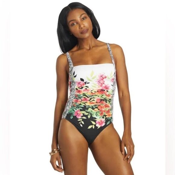 Johnny Was Fay Floral One Piece Swimsuit - Picture 5 of 6